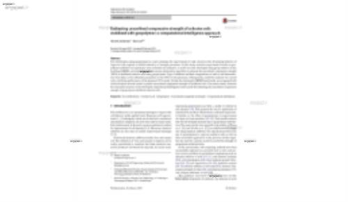 Evaluating unconfined compressive strength of cohesive soils stabilized with geopolymer: a computational intelligence approach